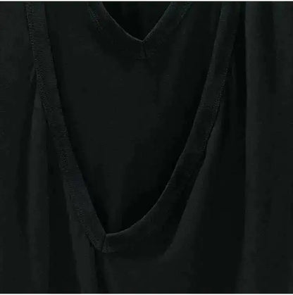 HKSH Summer Spring New Men's Tide Dark Sexy Double Layered V-neck Solid Sleeveless Tees Fashion Knit Tank Tops Chic Vest HK1399