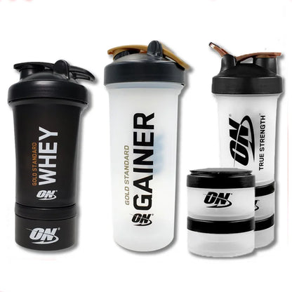 Shake Cup 450ML Protein Powder Shake Cup with Ball Medicine Box Cup ON Fitness Cup Large-capacity Plastic Cup