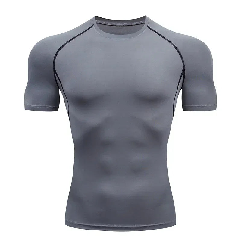 Apex Ritual Men's Compression Shirt – Quick-Dry Rash Guard Training Top