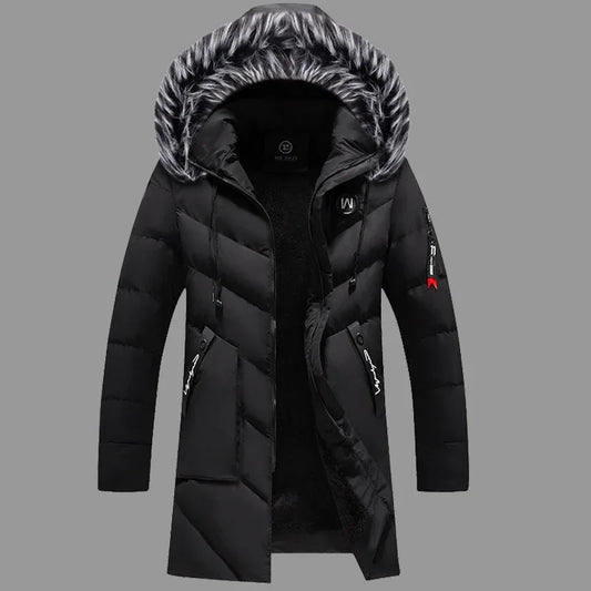 Men's Hooded Faux Fur Parka