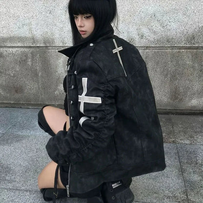 Women's Vintage Gothic Zip Jacket
