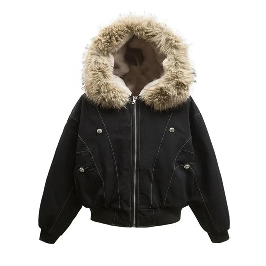 Men's Streetwear Faux Fur Jacket