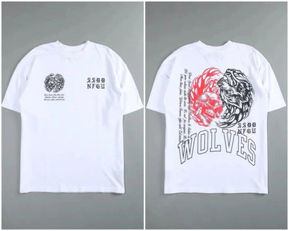 Women's Wolf Graphic Cotton Training T-Shirt