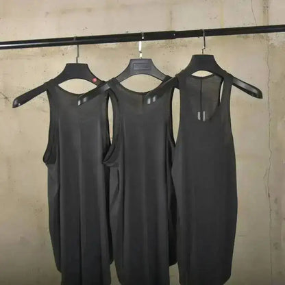 HKSH RO 2025 Summer New Man Dark Tide Chic Tank Top Ultra-thin Transparent Sleeveless Sweatshirt Wool Fashion Vest Trendy HK4911