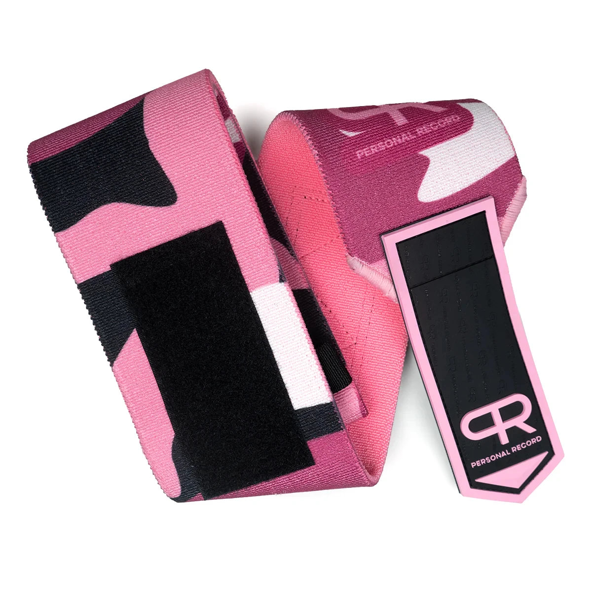 PR Heavy Duty Premium Elbow Wraps Personal Record Camouflage Mosaic Elbow Straps Weightlifting Deadlift Fitness Elbow Support