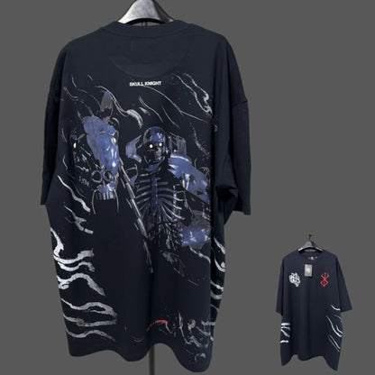 Apex Ritual – アニメプリント メンズクルーネックTシャツ – ゆったりカジュアル フィットネストレーニング コットンTee