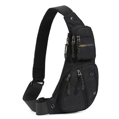 2025 New Men's Oxford Cloth Crossbody Bag Casual Single Shoulder Bag Fashionable Street Style Leisure Chest Bag for Men