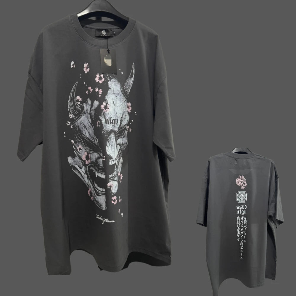 Apex Ritual – アニメプリント メンズクルーネックTシャツ – ゆったりカジュアル フィットネストレーニング コットンTee