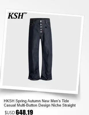 HKSH RO 2025 Summer New Man Dark Tide Chic Tank Top Ultra-thin Transparent Sleeveless Sweatshirt Wool Fashion Vest Trendy HK4911