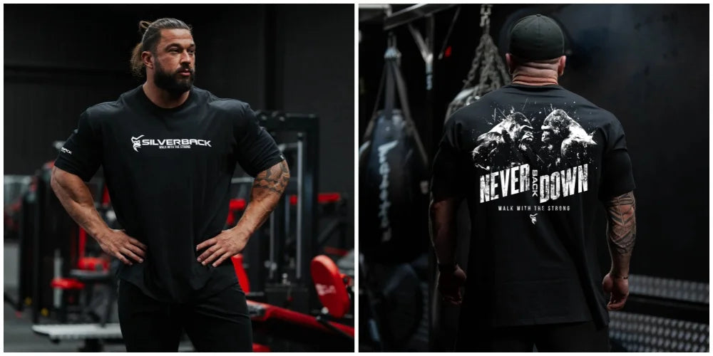 Apex Ritual – オーバーサイズ ジムTシャツ – ゆったり 通気性 ボディビルディング フィットネスTシャツ