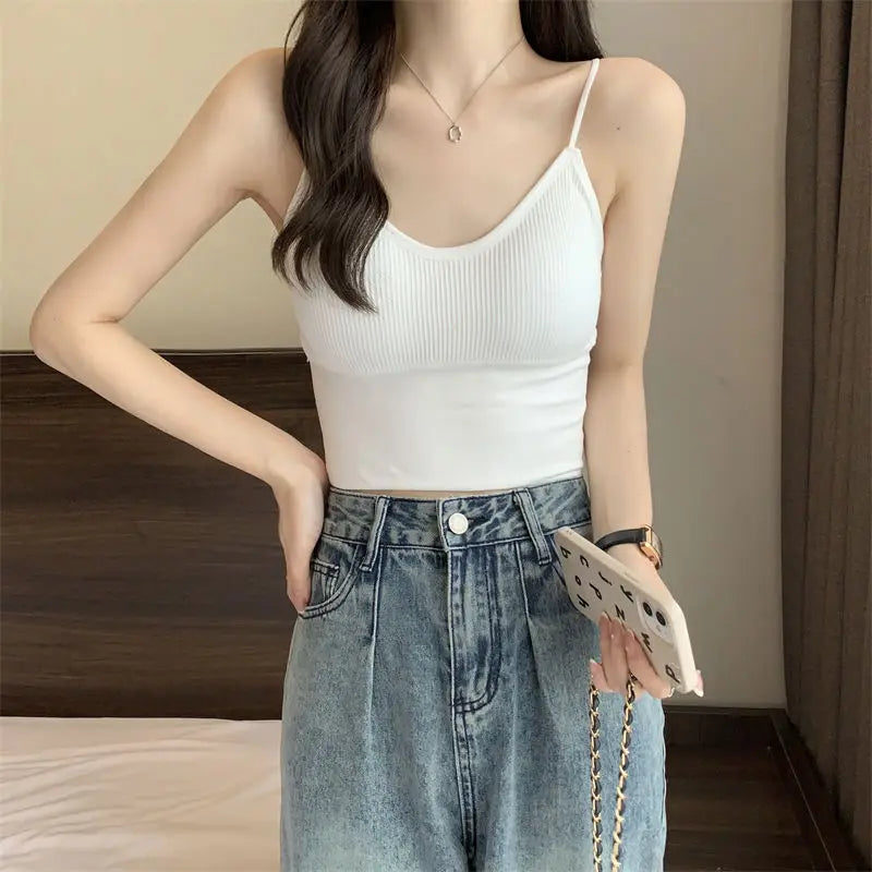 Women's Padded Sporty Strap Tank Top