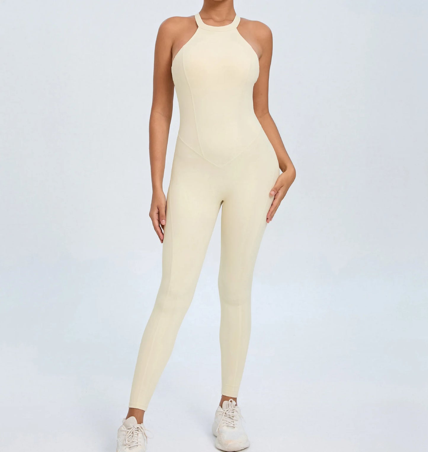 Women's Workout Coffee Jumpsuit