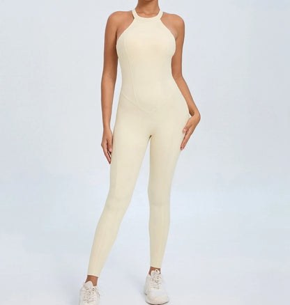 Women's Workout Coffee Jumpsuit