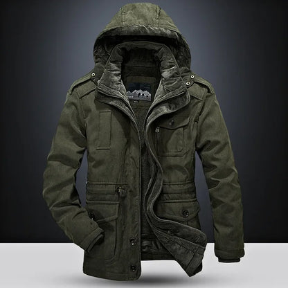 Thermal Hooded Casual New Coat Thermal Thick Jacket Men Military New Jacket Parkas Winter Men's Pile Jacket Outdoor Coat Men's