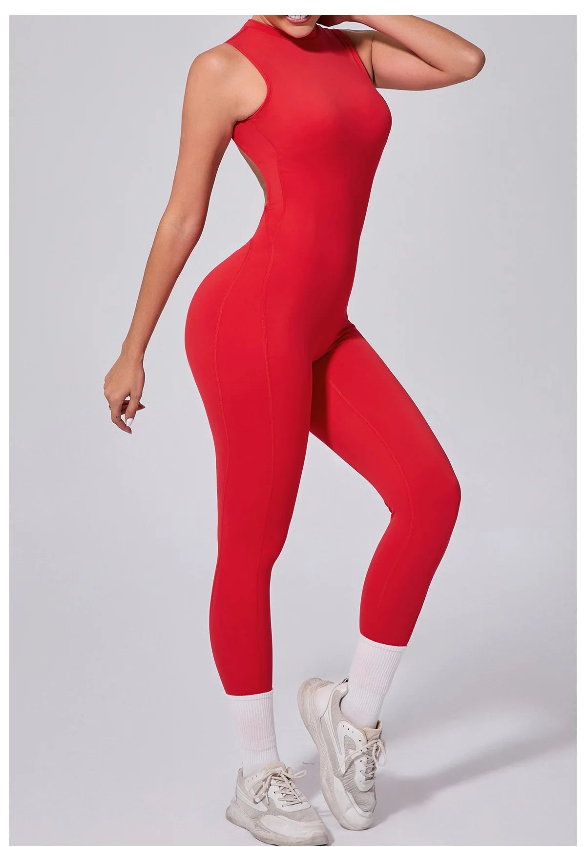 Women's Workout Black Jumpsuit