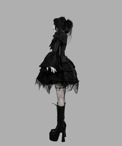 Women's Harajuku Gothic Lolita Mini Dress
