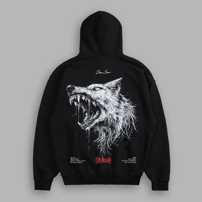 Men's Fleece-Lined Oversized Graphic Sweatshirt