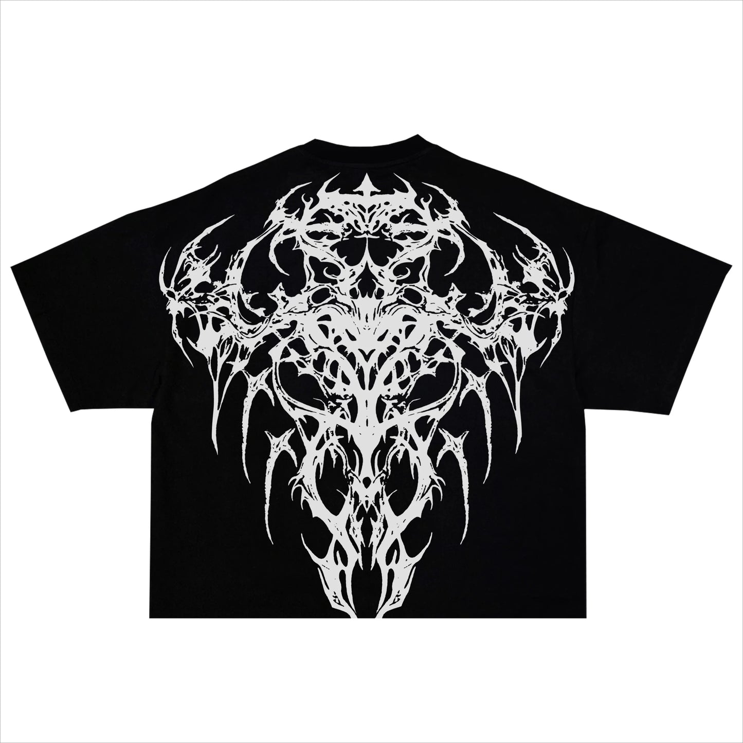 T shirt Men Dark Oversized Cotton Tee Skull Print Workout Gym Top Streetwear Fitness Clothing Alternative Fashion