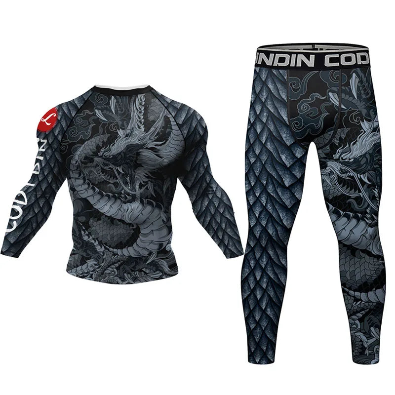 Apex Ritual Jiu-Jitsu Compression Set – Rashguard & MMA Fight Shorts