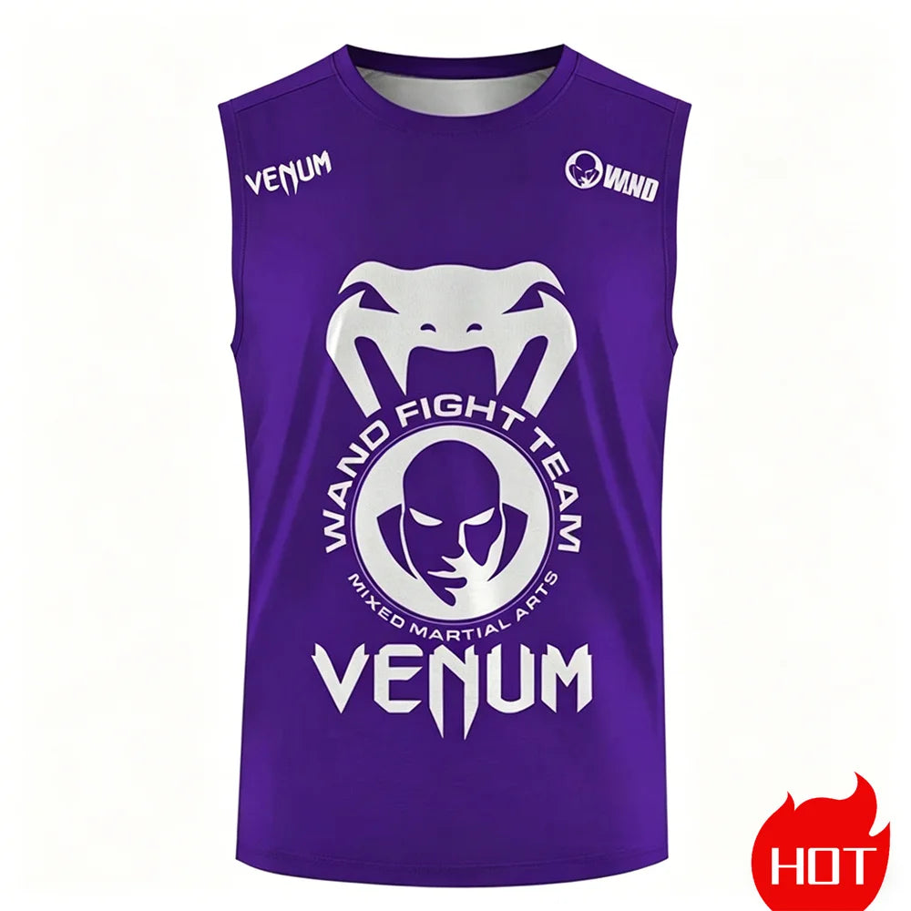Apex Ritual – Men's 3D Snakehead Fitness Tank Top – Breathable Oversized Sleeveless Graphic Shirt