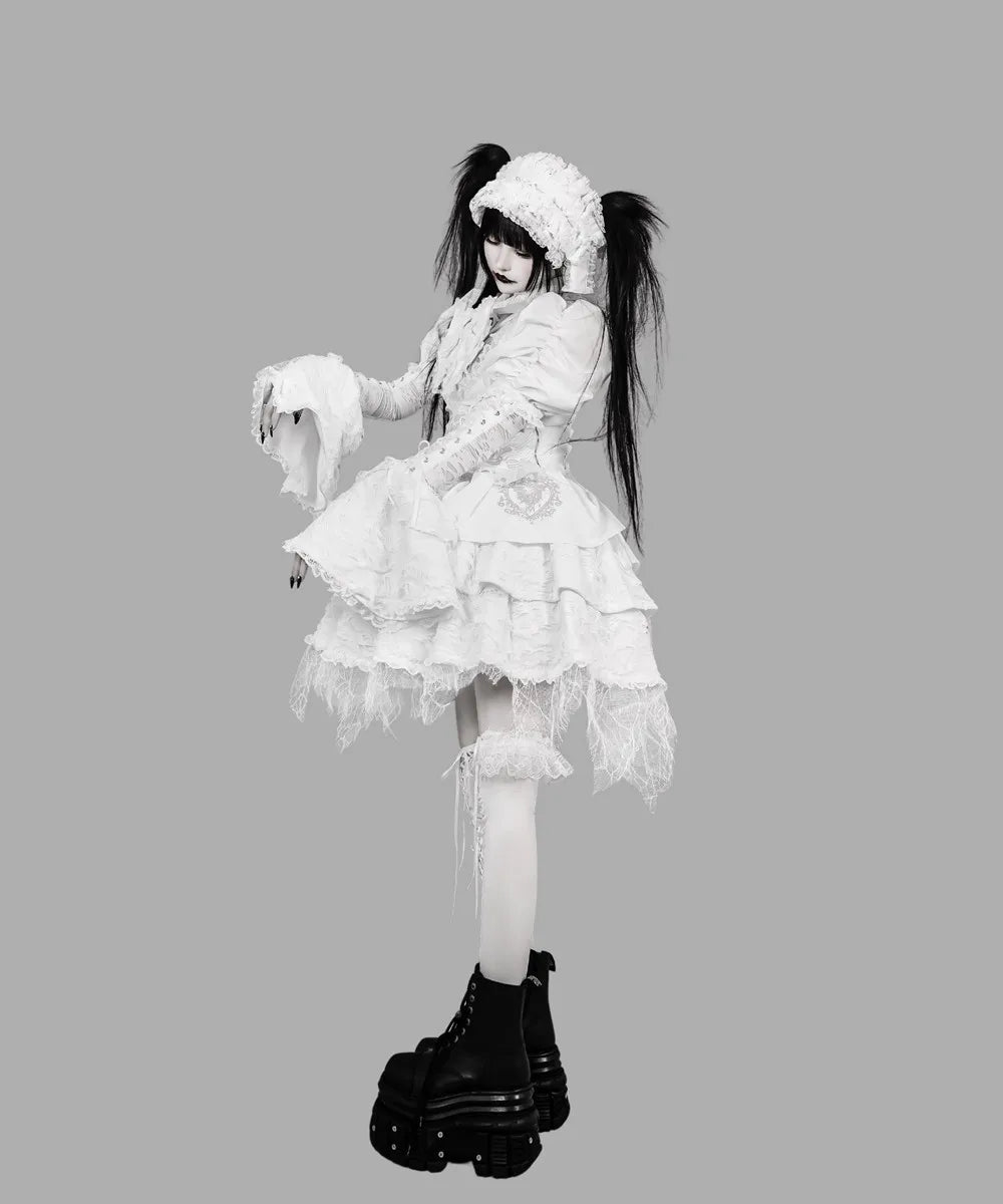 Women's Harajuku Gothic Lolita Mini Dress