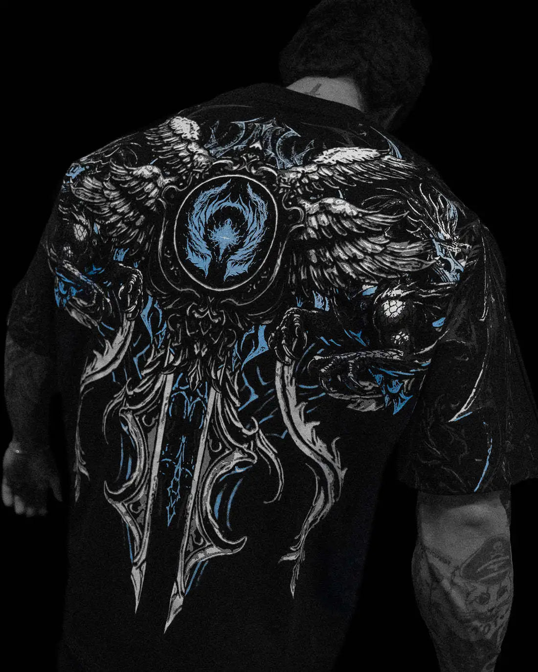 Breathedivinity Loose Large-Sized Cotton Sports Fitness Men's Short-Sleeved T-shirt