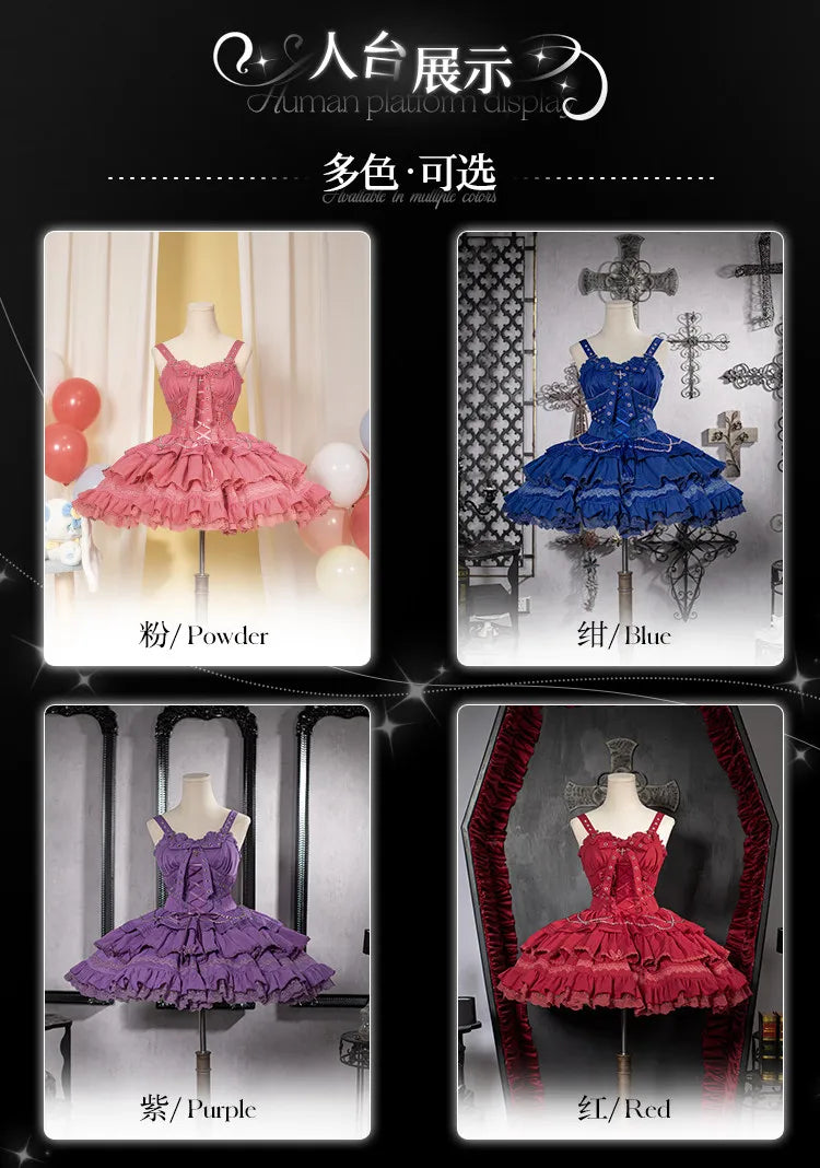 Women's Harajuku Gothic Chain JSK Dress
