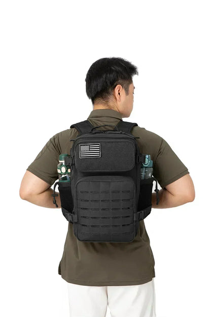 25L/45L Tactical Backpack Outdoor for Women/men Laser Cut Molle Hiking 3Day pack School Bag Gym Rucksack with Dual Cup Holder