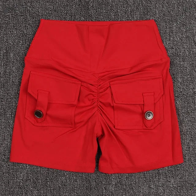 Women's Workout Slim Fit High-Waist Shorts