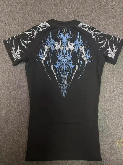 Breathedivinity Quick-drying Compression Shirt with High Elasticity and Breathability for Training and Tight Sleeve Short-Sleeve