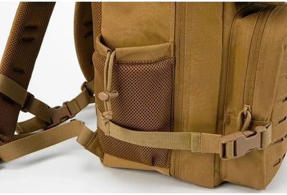 25L/45L Tactical Backpack Outdoor for Women/men Laser Cut Molle Hiking 3Day pack School Bag Gym Rucksack with Dual Cup Holder