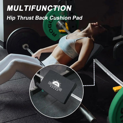 Square Hip Thrust Pad Protective Extra Thick foam pad for Barbell Weightlifting Hip Thrusts and Glute Bridges Workouts Home Gym