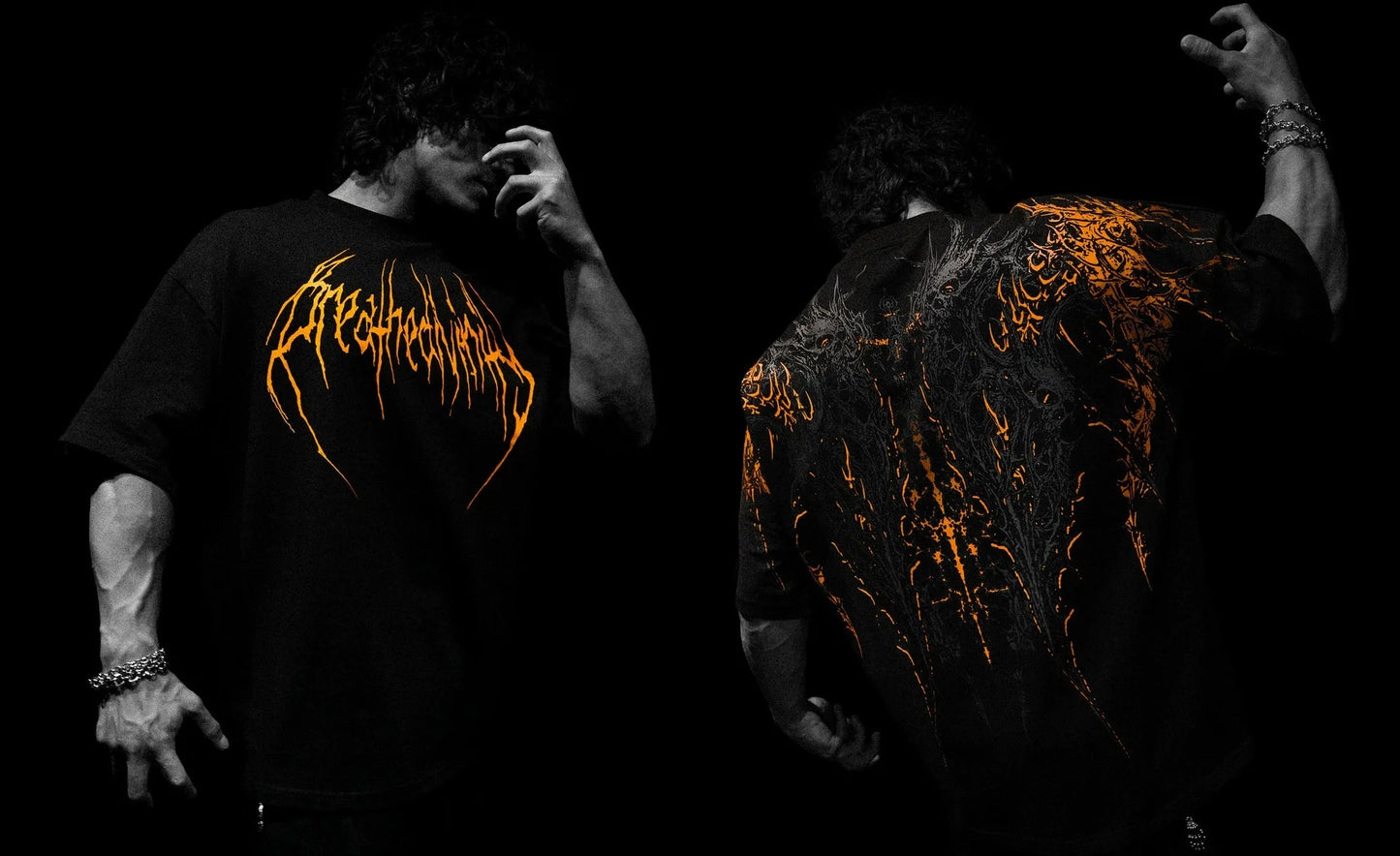 Breathedivinity American-style loose-fitting fitness cotton t-shirt
