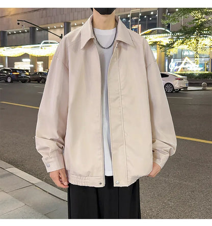 Youth Fashion Men Leather Jacket Casual Zipper Black Motorcycle Waterproof Windproof Pu Bomber Coat
