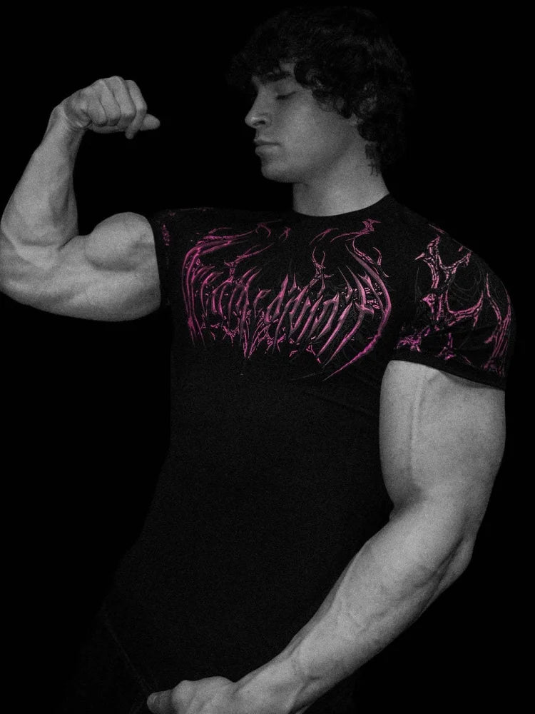 Breathedivinity Fitness Compression High-Elastic Training Short-Sleeved Quick-Dry T-Shirt