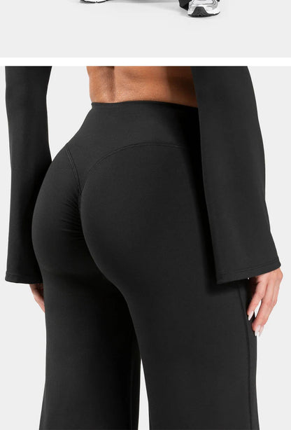 Women's Scrunch Wide-Leg Yoga Pants