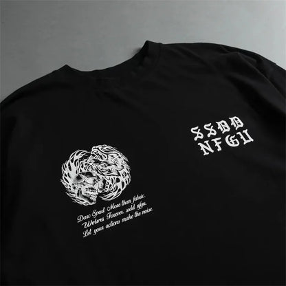 Women's Wolf Graphic Cotton Training T-Shirt