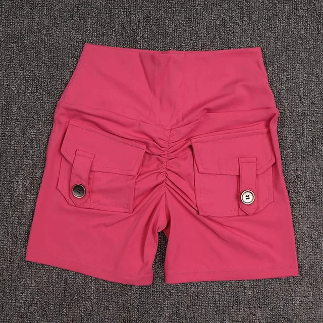Women's Workout Slim Fit High-Waist Shorts