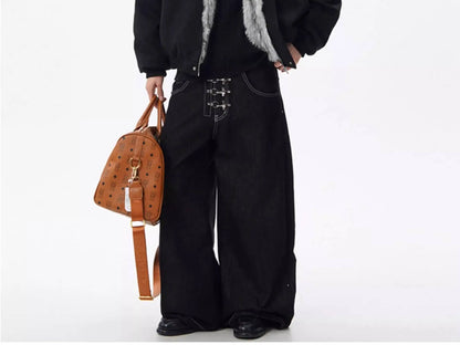 PFNW Fashion Versatile Warm Coat Autumn Winter New Men's Fur Collar High Quality Thick Cotton Jacket 28L1062