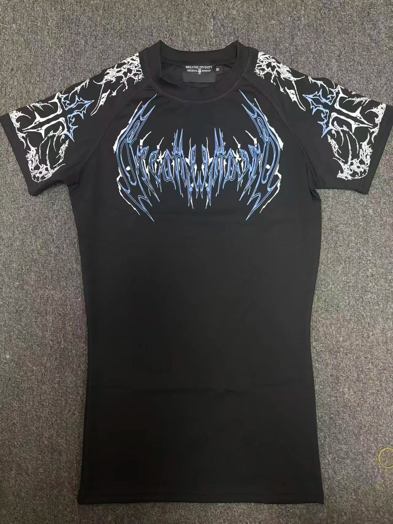 Breathedivinity Quick-drying Compression Shirt with High Elasticity and Breathability for Training and Tight Sleeve Short-Sleeve
