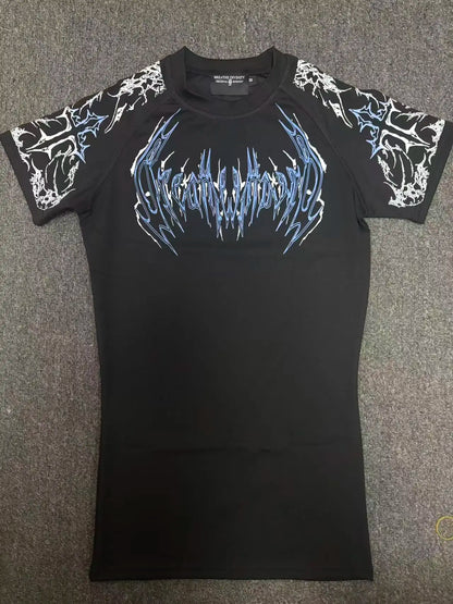 Breathedivinity Quick-drying Compression Shirt with High Elasticity and Breathability for Training and Tight Sleeve Short-Sleeve