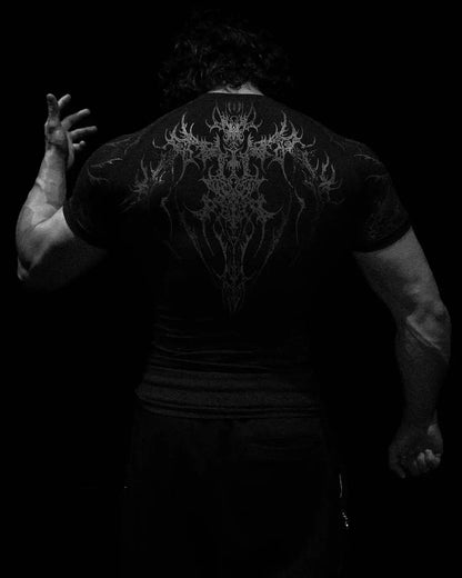 Breathedivinity Quick-drying Compression Shirt with High Elasticity and Breathability for Training and Tight Sleeve Short-Sleeve