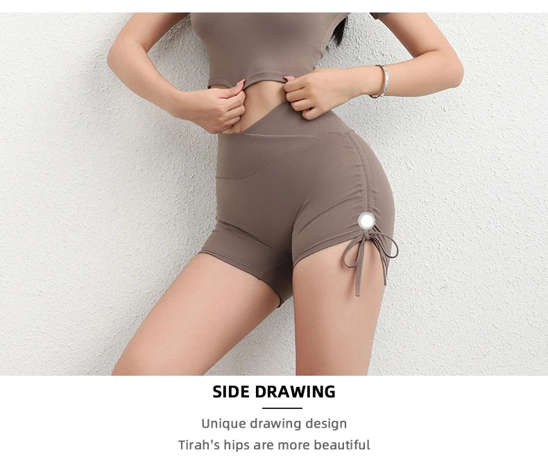 Women's Workout Slim Fit High-Waist Shorts