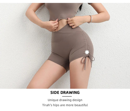 Women's Workout Slim Fit High-Waist Shorts
