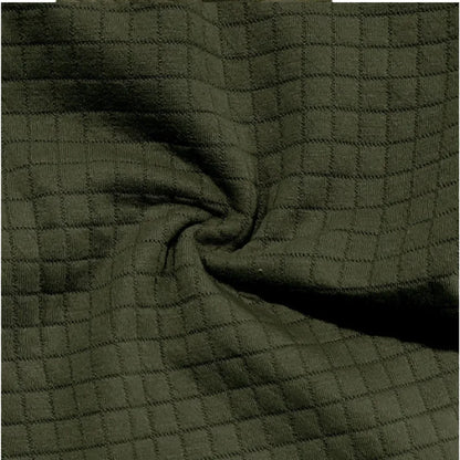 New men's casual, fashionable and comfortable waffle checkered letter lapel sportswear set, spring and summer two-piece set