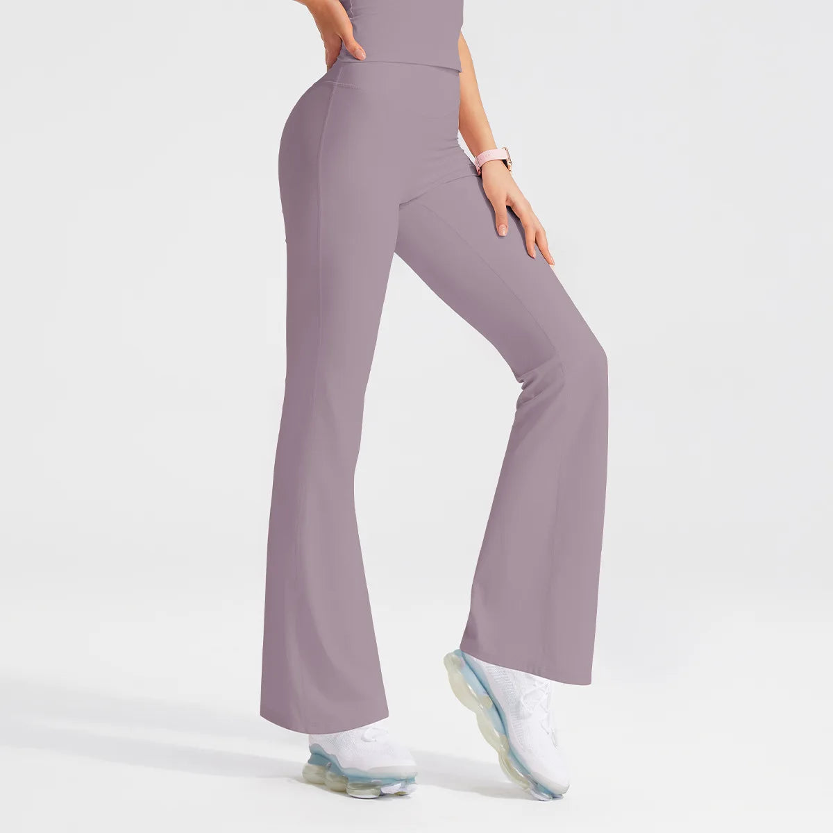 Women's Workout Wide-Leg High-Waist Two-Piece Set