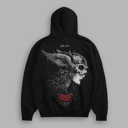Men's Fleece-Lined Oversized Graphic Sweatshirt