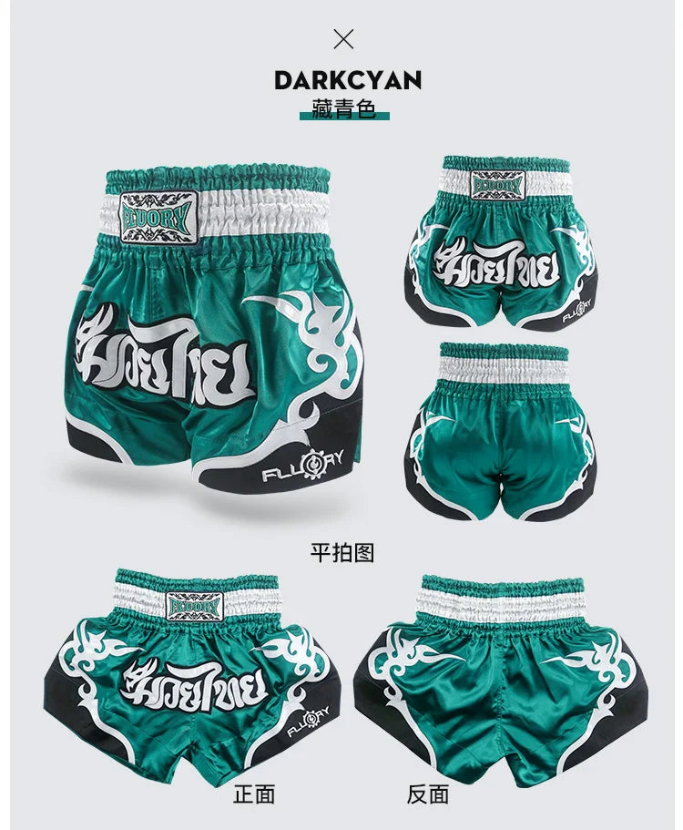 Apex Ritual – Women's MMA Shorts – Embroidered Muay Thai Boxing Shorts