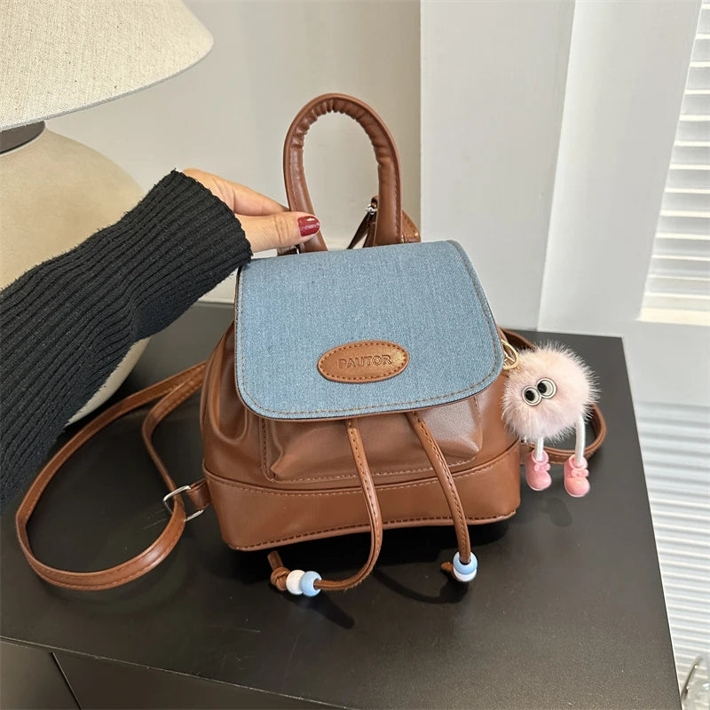 Faionable Retro Commuter Bapa 2023 New Sle Casual Versatile Korean Version Single oulder Bag Soft PU Magnetic Bul...