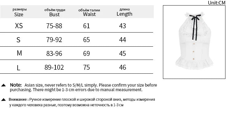 Women Blouses Trim Off Shoulder Halter Tops Mall Gothic Ruched Bow Tanks Top Fairycore Teachwear Summer Vests